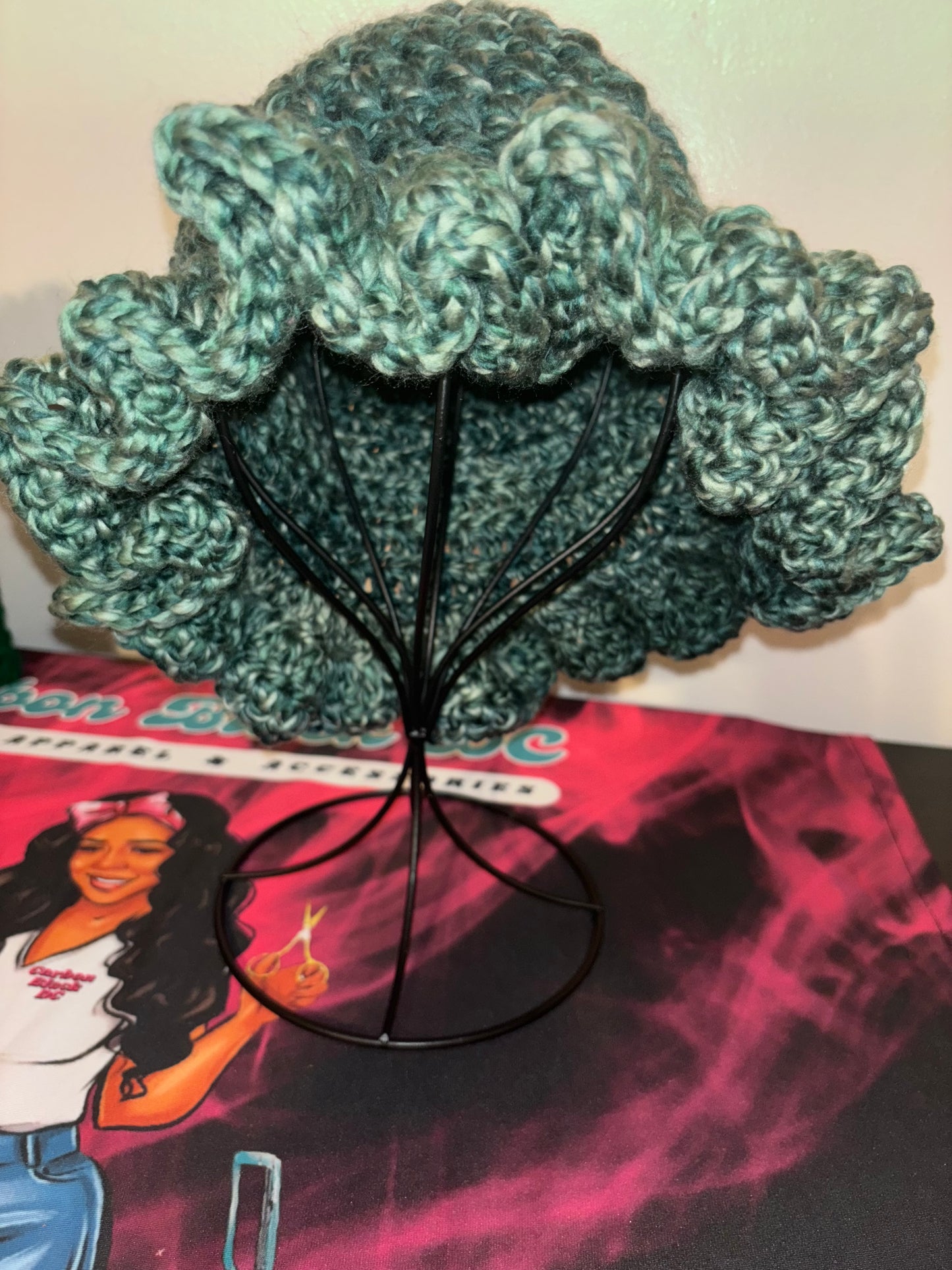 Custom Crochet Ruffle Hat
