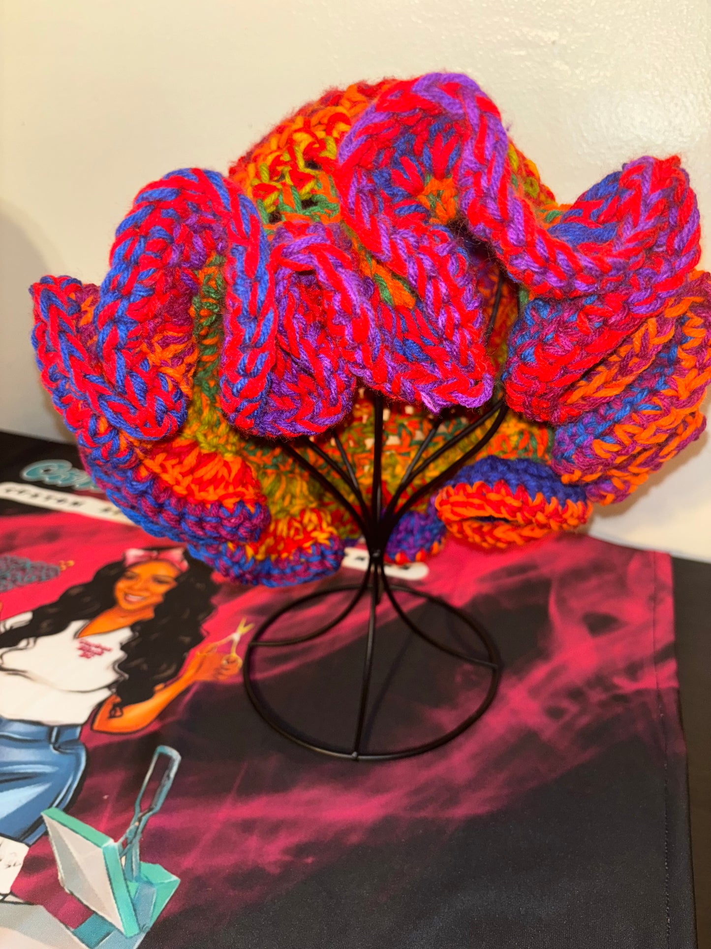 Custom Crochet Ruffle Hat