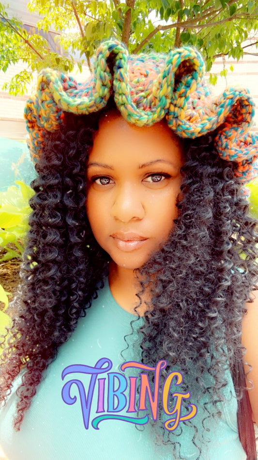 Custom Crochet Ruffle Hat