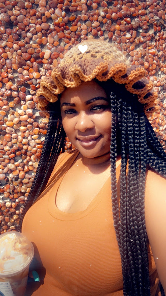 Custom Crochet Ruffle Hat