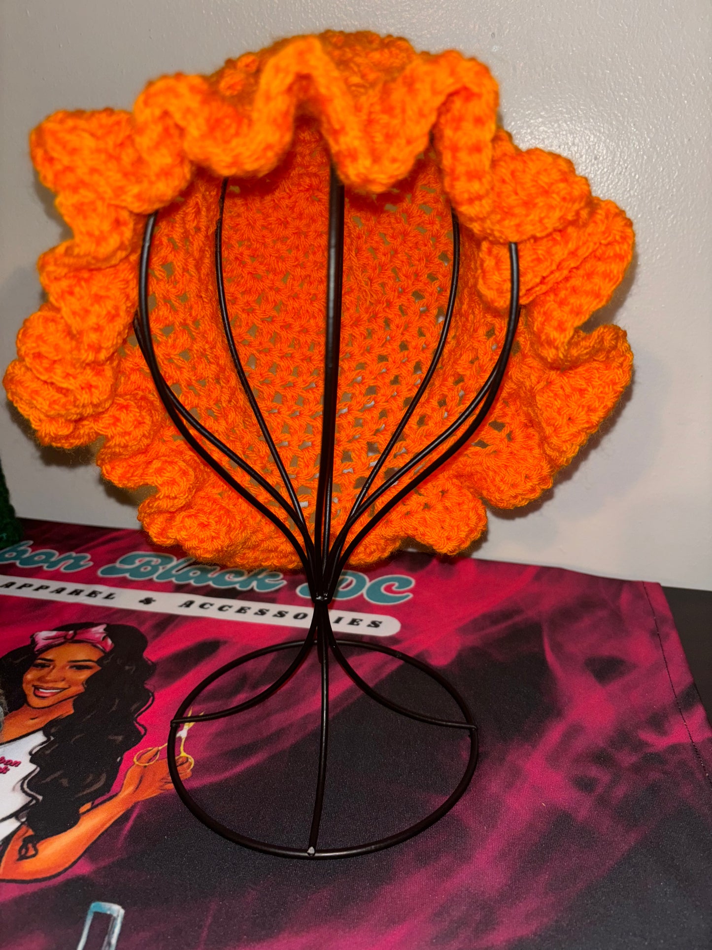 Custom Crochet Ruffle Hat