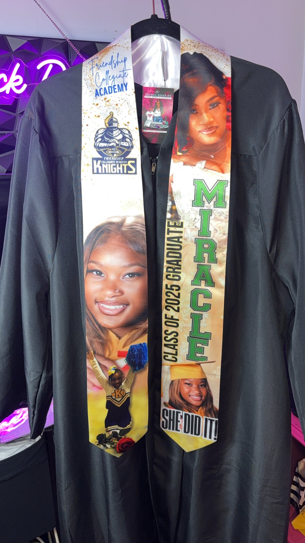 custom graduation stole, custom graduation sash, graduation stole, graduation sash