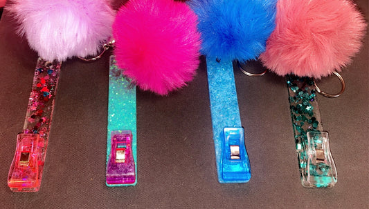 Card Grabber Keychain for Long Nails