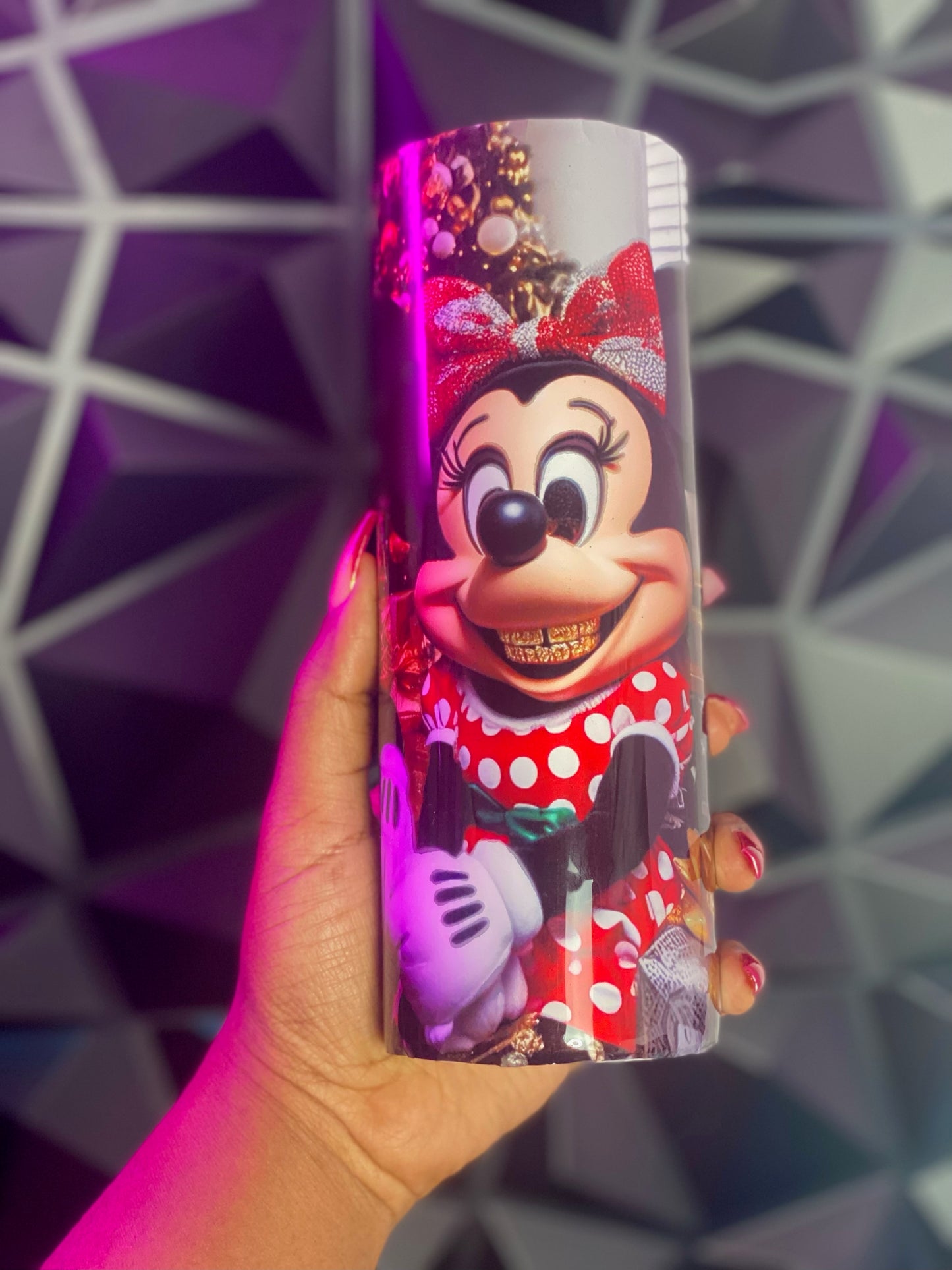 Mickey & Minnie Mouse Christmas Skinny Tumbler