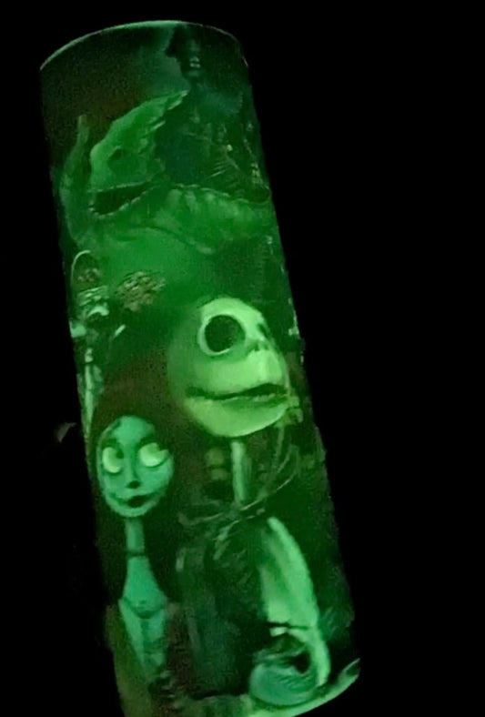 Glow in the Dark Halloween Skinny Tumbler
