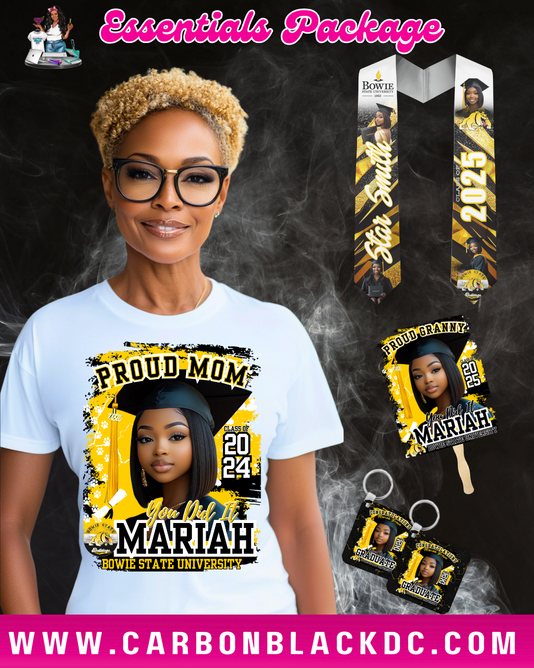 Graduation Essentials Package – Carbon Black DC